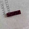 Fermaglio in acetato rosso vino scuro con eleganti stelle di strass - 7# Viola Lampone Con Strass