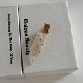 Eleganter Haarclip aus Elfenbein-Acetat mit bunten Strasssteinen auf weißer Box - 2# Silberweiß Bunte Strass Haarklammer