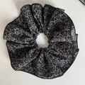 Blumiges Haargummi mit schwarzen Mustern und eleganten weißen Pflanzendrucken für Damen - 2# Schwarz Weiß Blumen Haargummi