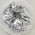 Silberner Metallic-Haargummi mit weißer Spitze im Retro-Y2K-Stil für elastische Haare - 48# Silbern Glänzendes Haargummi mit Spitzenbesatz