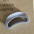 Minimalist matte cream blue hair claw clip for women on a textured book surface - 12# Light Blue Arc