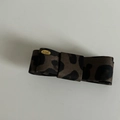 Fermaglio vintage a fiocco con stampa leopardata e ornamento in metallo dorato Love - Grande Fermaglio a Fiocco Quadrato (5# Grande Fermaglio Quadrato Leopardato)