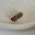Molletta per capelli a cuore in acetato marrone con base ambra stile Morandi - Stile Cuore Caffè Tartarugato (5791460226563)