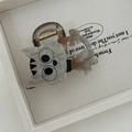 Pinza per capelli a gatto in acetato con motivo tartarugato e design gattino - 1# Molletta Gatto Cachi