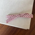 Pink polka dot bow hair clip in satin fabric for an elegant and sweet women accessory - 7# Pink Polka Dot Bow