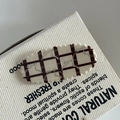 Dolce fermaglio per capelli a scacchi rosso-marrone con fiocco e bordi ondulati - Stile Fiocco a Strisce Kaki Tè al Latte
