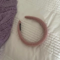 Serre-tête rose fait main en dentelle plissée pour femme avec texture douce et style vintage - Serre-tête en dentelle rose