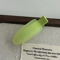 Fermaglio per capelli verde brillante effetto gelatina con finitura opaca su tela - Verde-giallo