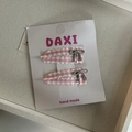 Détails des barrettes à carreaux roses avec des nœuds en métal argenté élégant - Style 3 / Pinces Triangle Nœud Plaid Rose Blanc
