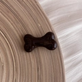 Barrette à cheveux marron café en forme d'os de style français en acétate premium - 2# Café au Lait