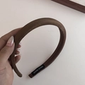 Serre-tête élégant en satin marron avec motifs dragon et phénix et finition à la main - 1# Serre-Tête Café
