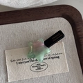Close-up of star acetate hair clip with green-pink gradient and France handmade engraving - Green Star Hair Clip