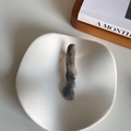 Elegant wavy acetic acid hair clip with a grey and black marble texture finish - 10# Gray Wave