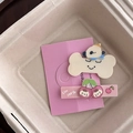 Dettaglio macro fermaglio carino stile Pochacco e clip a becco d'anatra rosa Like 100 percent - 1# Nuvola Ciliegia Set