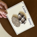 Dettaglio di fermagli per capelli ovali in tweed e maglia beige per bambine stile retrò - 4# Pied de Poule Caffè Bianco Ovale