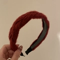 Diadema de punto burdeos vintage para mujer con diseño de esponja elegante y felpa - Diadema de Punto Trenzado Burdeos (2#)