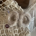 Zweier-Set Plüsch-Haargummis aus Mohair im Ölgemälde-Stil in Beige mit Handarbeitsetikett - 5# Milchtee Weiß Texturiert