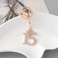 Portachiavi dorato numero 15 con corona di strass per il 15esimo compleanno - Oro KC 15