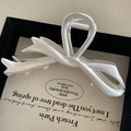 Elegante pinza per capelli a fiocco bianco perla in metallo argento per acconciature - Argento Opaco