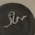 Minimalist silver wavy liquid metal hair claw clip for thick hair styling - Wave / Silver Wave Style