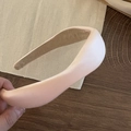 Rosafarbener gepolsterter Satin-Haarreif für Damen mit elegantem U-förmigem Design - Rosa (3# Rosa Unregelmäßiger Haarreif)