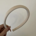 Diadema gruesa de terciopelo beige para mujer estilo coreano minimalista accesorio - Diadema Beige