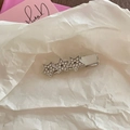 Barrette à cheveux en alliage d'argent avec trois étoiles étincelantes en strass - Style Étoile à Cinq Branches en Strass (3#)