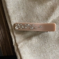Fermaglio per capelli francese albicocca con cristalli brillanti su resina - 2# Fermaglio Strass Rosa
