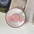 Grande pince à cheveux rose translucide mate en forme de nœud pour femmes - 7# Rose Brillant Infini Pince à Cheveux
