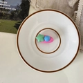 Lindo pasador de fresa con degradado rosa y detalles de cuentas de estrellas - Estrella Verde Bola Azul