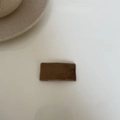 Detail view of a brown velvet hair clip with a soft plush texture for girls - Brown Velvet Rectangular Hair Clip (16#)