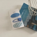 Dettaglio di un set di 3 fermagli per capelli blu con decorazioni su scheda bianca - 1# Stile Cuore Blu