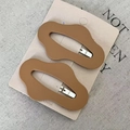 Caramel brown matte wavy hair clips set on beige card with minimalist home aesthetic - 11# Caramel Brown Wave Style