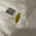 Fermaglio per capelli opaco giallo Morandi per donna dal design minimalista senza cuciture - Clip a Becco d'Anatra a Onda / Giallo Zenzero