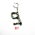 Apriporta senza contatto in acrilico mimetico jungle con anello portachiavi - Stile Mimetico Verde Militare (B7)