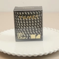 Detail von karierten Haargummis mit hoher Elastizität in eleganter transparenter Box - Premium Schwarzfaden 10er Box