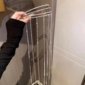 Serre-tête argenté multicouche orné de franges et de glands en strass au design audacieux - Serre-tête à Franges à Quatre Couches