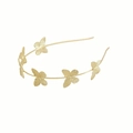 Elegant gold metal headband with five 3D butterfly ornaments for women party hairstyles - Small Butterfly Gold