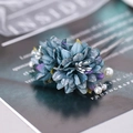 Eleganter Vintage-Haarstab mit blauer Stoffblume und weißen Perlen für Hanfu-Frisuren - Verlauf Blau (GZ1523)