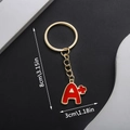 Porte-clés doré avec pendentif A+ rouge et dimensions de 8 cm sur 3 cm - Porte-clés Émail A+ (ER652)