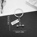 Portachiavi con manubrio argento e incisione I CHOOSE STRENGTH per amanti fitness - Stile Manubrio I Choose Strength (LS26)