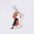 Cartoon Beagle Hund Emaille Anhänger Schlüsselanhänger mit silbernem Karabiner - Cocker Spaniel