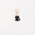 Cute black cat metal keychain with a gold heart-shaped clasp for bags and gifts - 23mm*16mm*2mm 5g / Fat Black Cat