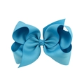 Macro detail of the light blue grosgrain ribbon bow with rich texture and layering - Light Blue (23#)