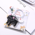Simpatico portachiavi bulldog francese nero con ciondolo I Love Dogs e anello in metallo - Stile Pendente Bulldog Nero E Cuore