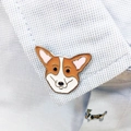 Zinc alloy corgi dog enamel pin accessory on shirt collar, animal brooch gift for dog lovers - 8 Corgi