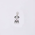 Cute black and white Schnauzer dog enamel keychain pendant with silver lobster clasp - Small Schnauzer (5900759849982)