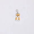 Cute Shiba Inu enamel pet charm with lobster clasp for keychains or bags - Small Shiba Inu (5900759849983)