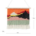 Arazzo tramonto tessuto a mano, 40x50cm cotone decorazione da parete stile boho - 50*45cm / Stile Alba B