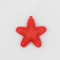 Pendentif mignon en forme d'étoile rouge en cuir PU avec couture pour sacs et clés de voiture - Étoile à Cinq Branches / Rouge